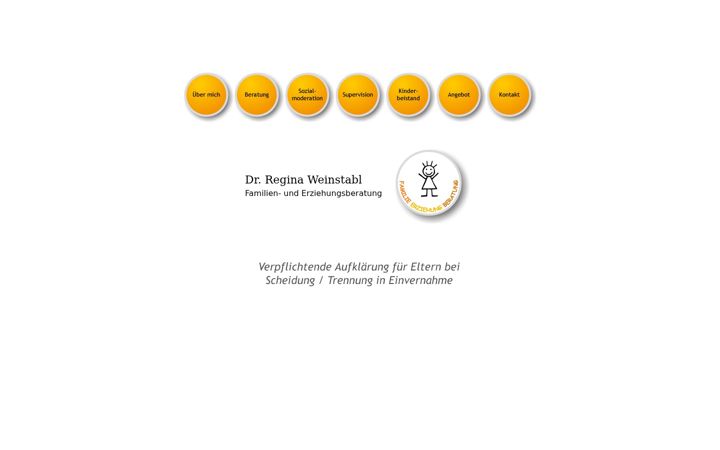 Captura de ecrã de erziehungsberatung-weinstabl.at