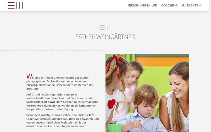 Képernyőkép: erziehungshilfen-weingaertner.de