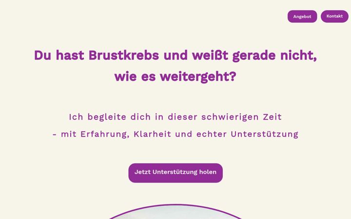 Screenshot di es-ist-brustkrebs.de