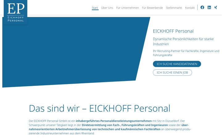Snímek obrazovky es-personal.de