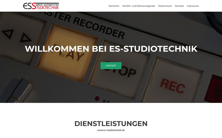 Snímek obrazovky es-studiotechnik.de