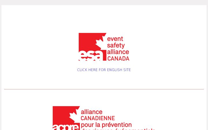 Screenshot of esacanada.ca