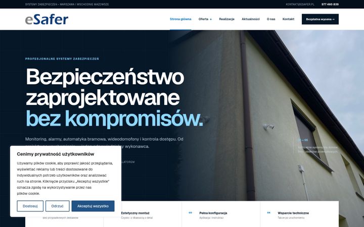 Captura de ecrã de esafer.pl