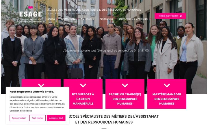 Skærmbillede af esage.fr