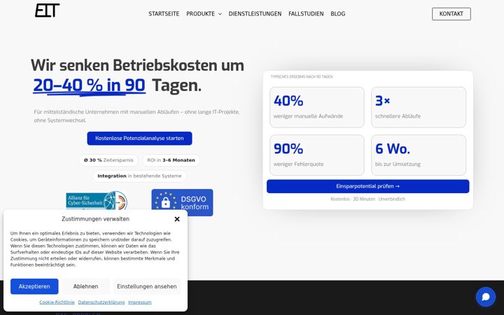 Screenshot von esagh-it.de