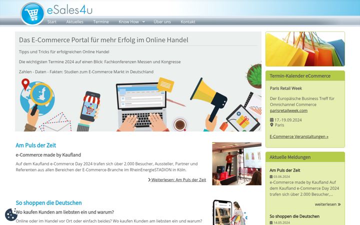 Screenshot von esales4u.de