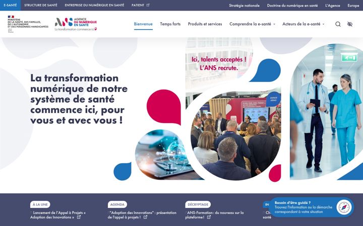 Screenshot of esante.gouv.fr