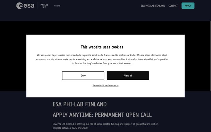 Екранна снимка на esaphilab.fi