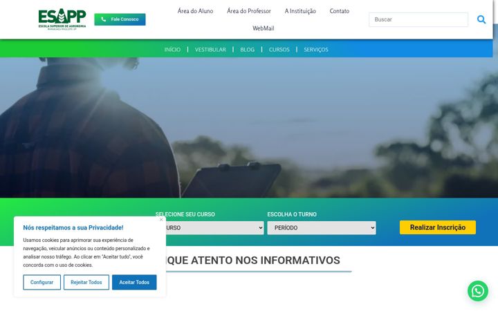 Captura de pantalla de esapp.edu.br