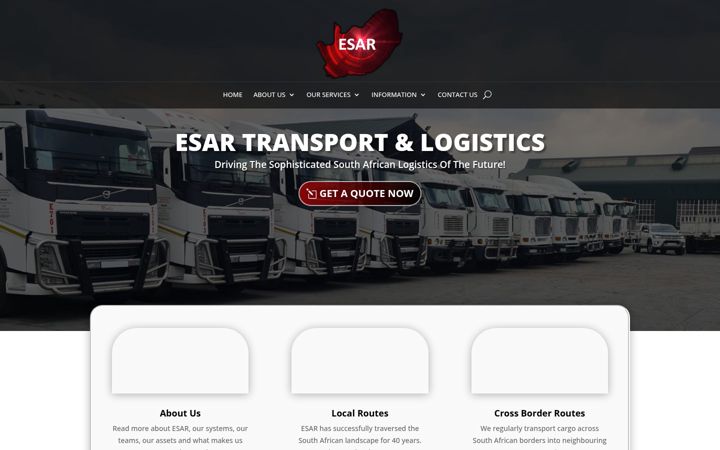 Screenshot ta' esar.co.za