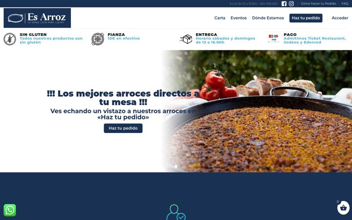 Screenshot di esarroz.es