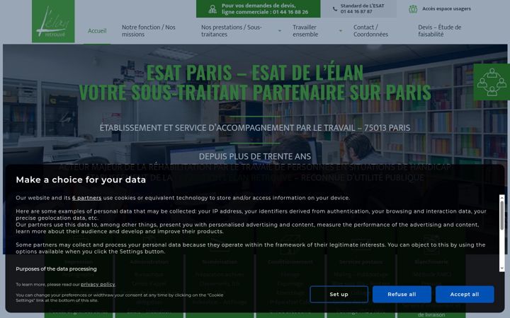 Skærmbillede af esat-elan.fr