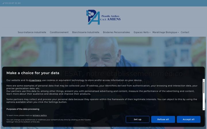 Screenshot von esat-picardie-ateliers.fr