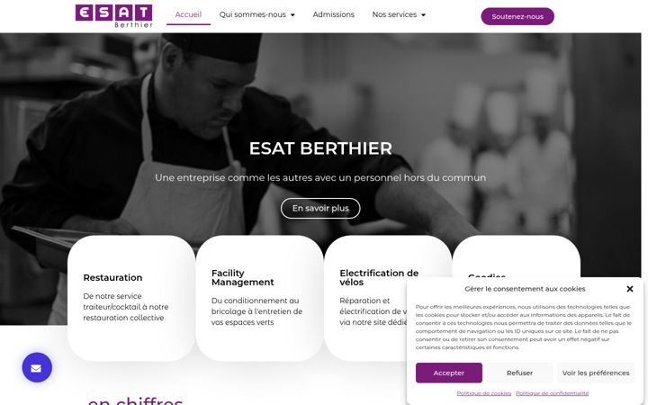 Ekraanipilt saidist esatberthier.fr