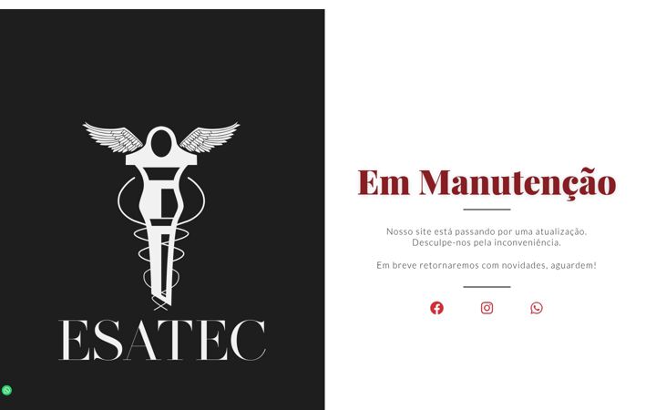 Captura de pantalla de esatec.com.br