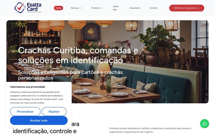 Captura de pantalla de esattacard.com.br
