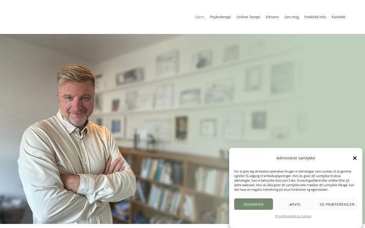Screenshot stránky esbjerg-terapi.dk