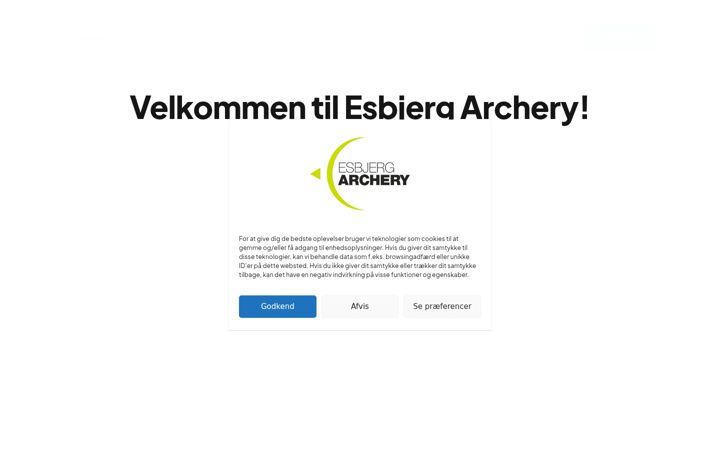 Screenshot stránky esbjergarchery.dk
