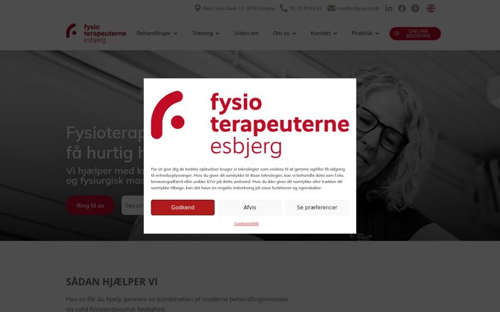 Screenshot stránky esbjergfys.dk