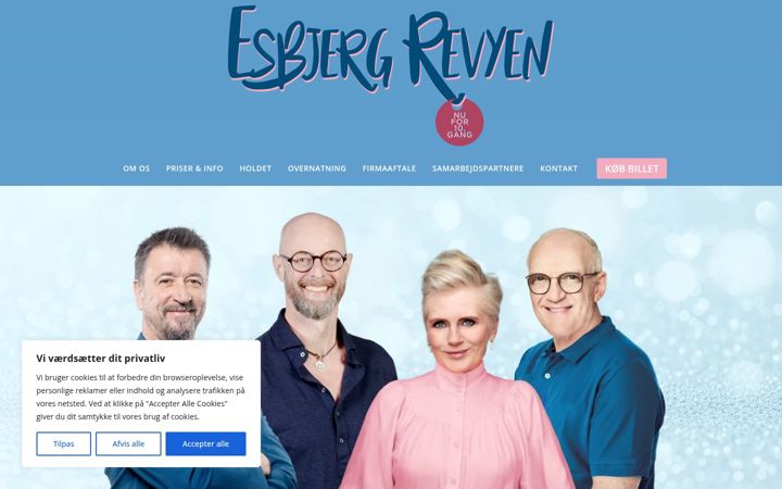 Screenshot stránky esbjergrevyen.dk
