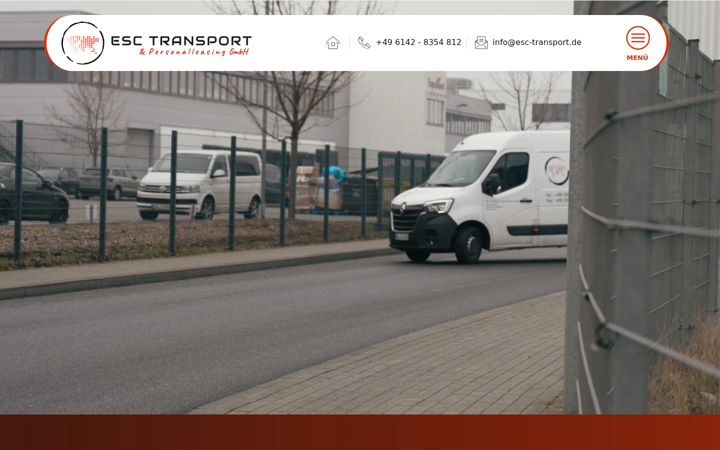 Captură de ecran a esc-transport.de