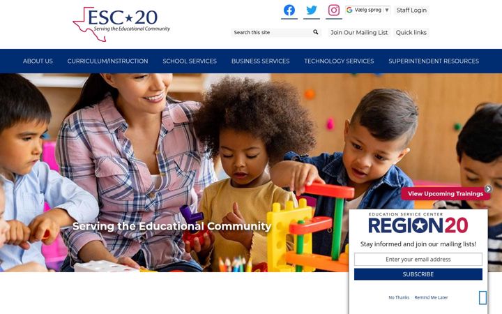 Screenshot of esc20.net