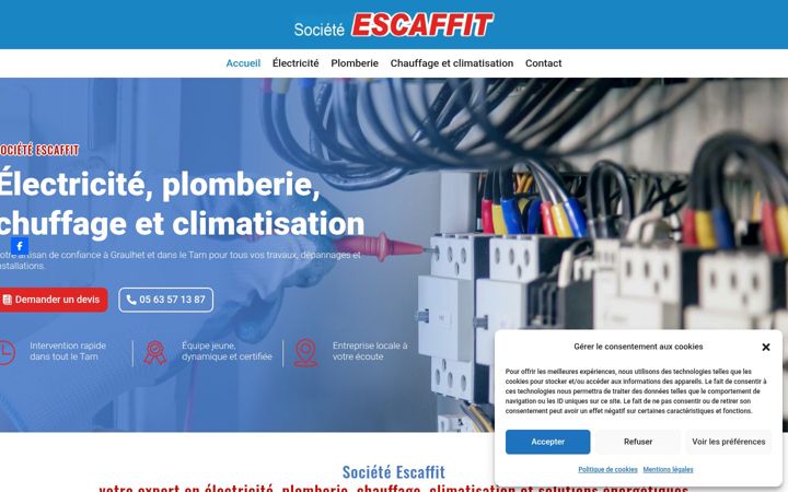 Snímek obrazovky escaffit-gaillac.fr