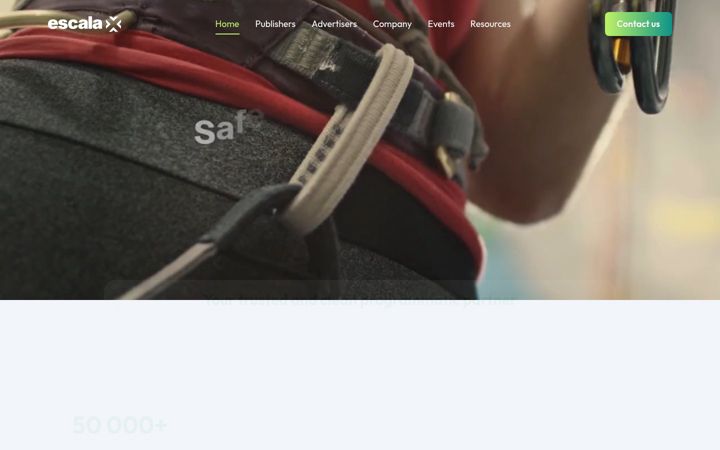Skærmbillede af escalax.io