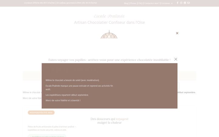 Screenshot von escalepralinee.fr