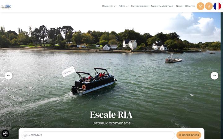 Screenshot von escaleria.fr