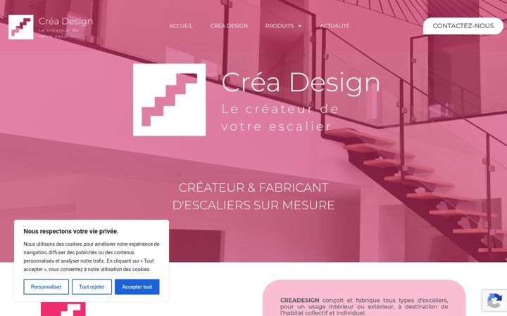 Screenshot di escaliers-creadesign.fr