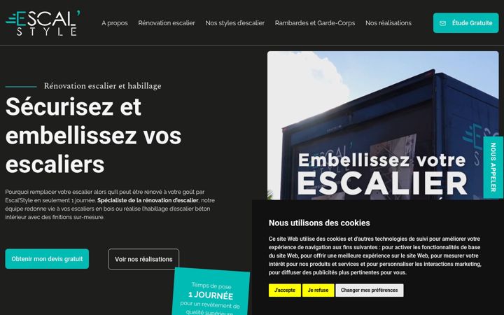 Screenshot di escalstyle.fr