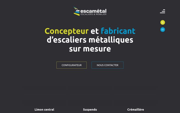 Screenshot di escametal.fr