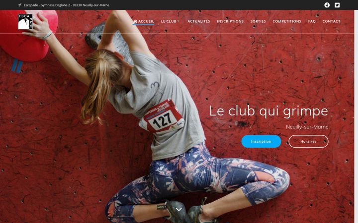 Screenshot di escapade9cube.fr
