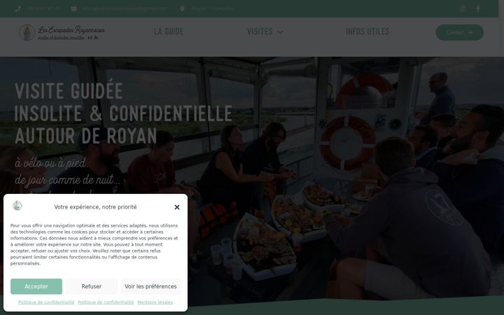 Screenshot di escapades-royannaises.fr