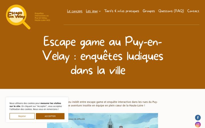 Screenshot di escape-en-velay.fr