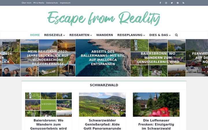 Captură de ecran a escape-from-reality.de