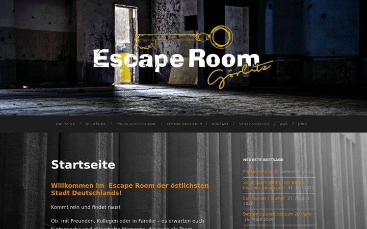 Captură de ecran a escape-room-goerlitz.de