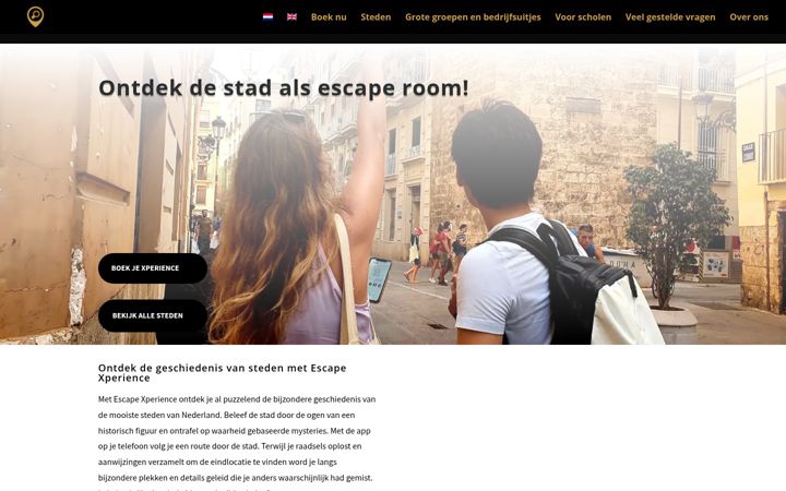 Ekrānuzņēmums no escape-xperience.nl