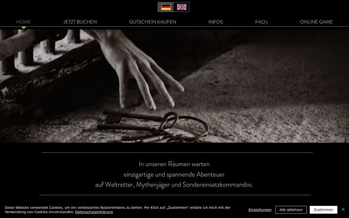 Captura de pantalla de escapearea.de
