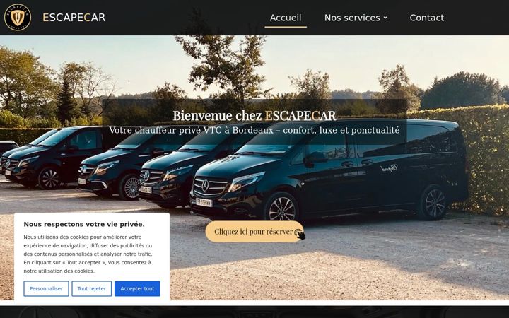 Snímek obrazovky escapecar-bordeaux.fr
