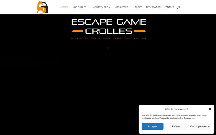 Snímek obrazovky escapegamecrolles.fr