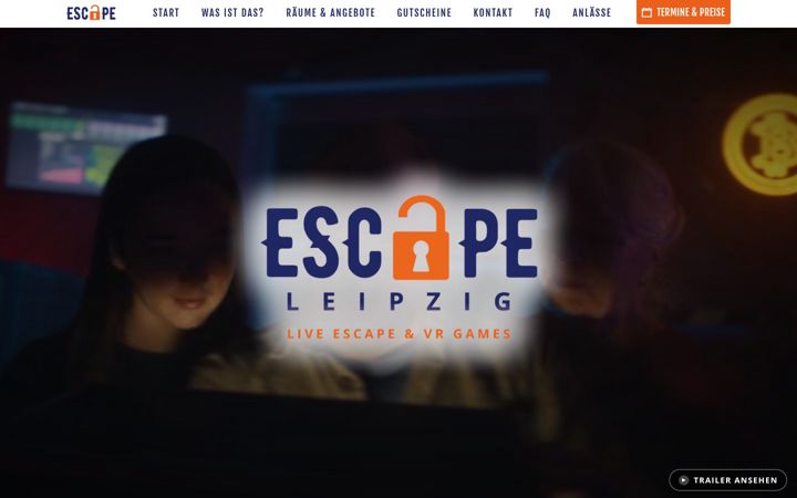 Captura de pantalla de escapeleipzig.de