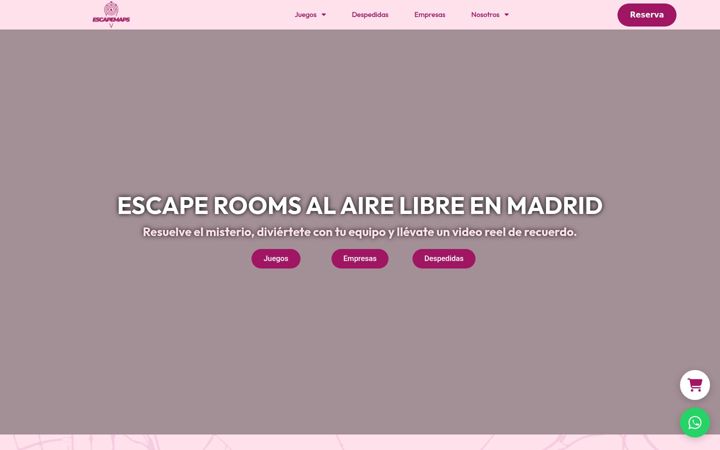 Captură de ecran a escapemaps.es
