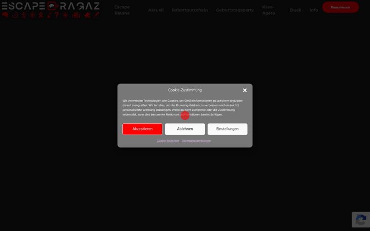 Екранна снимка на escaperagaz.ch