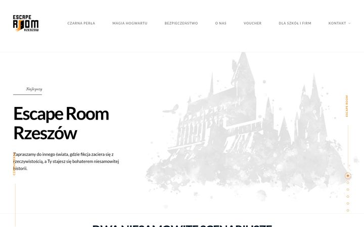 Captura de ecrã de escaperoom-rzeszow.pl