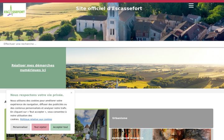 Screenshot di escassefort.fr