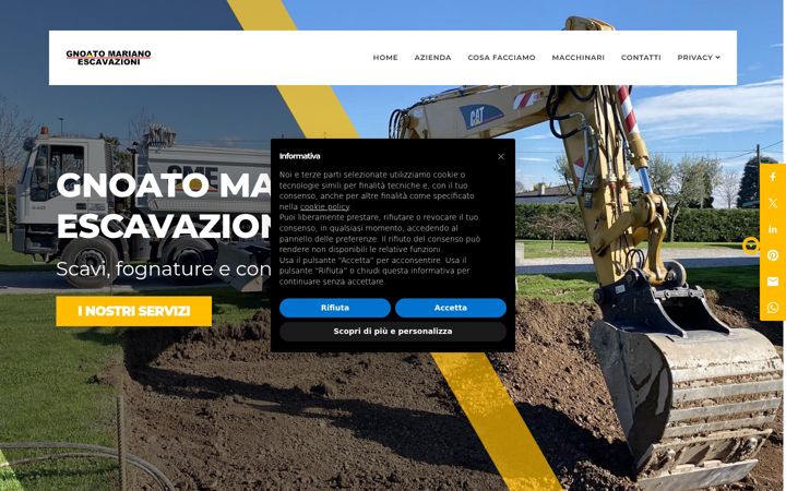 Zrzut ekranu escavazionignoato.it