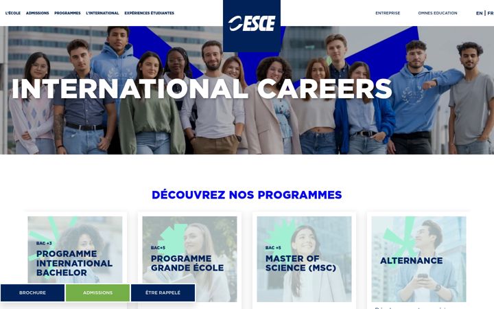 Screenshot di esce.fr