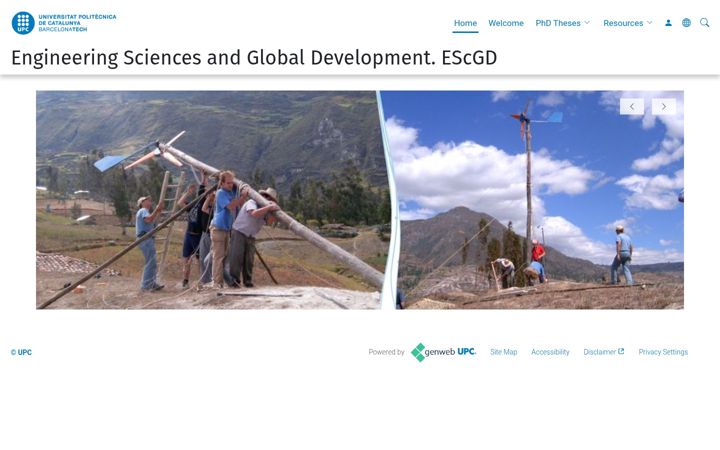 Screenshot of escgd.upc.edu